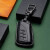 斯库尔新款汽车钥匙套适用雷/克萨斯ES200/300H/UX260h/LS500h真皮钥匙 A款3键黑色+真皮手拿扣