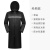 全身防暴雨男女款户外便携雨披单人加厚长款雨衣 经典款(单层)-黑色 XL