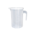 84消毒液量杯 量杯带刻度量筒奶茶店用具工具专用塑料计量杯1000m 透明100ml带手柄量杯