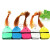 西芝花农标签PVC塑料吊签牌/园艺标签/花卉标签/吊牌/(带线) 4.5*3cm绿色100张