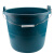 金诗洛 泥工瓦工小灰桶 15.5cm常规款灰色带手提 建筑工地用牛筋桶泥灰塑料桶 加厚水泥桶 KT-223