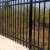 成锌钢护栏铁艺围栏社区防护删栏别墅花园栅栏厂区学校围墙护栏 1.5米高三杆横杆/每米价格