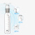 安达通 烟道气体吸收瓶 带刻度实验室多孔玻板吸收管加厚玻璃冲击式吸收瓶 白色125ml 