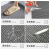 冰禹 BYyc-374 PVC镂空防滑垫 S形塑料地毯浴室地垫 红色1.6m*1m（厚4.5mm）