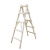 人字梯木头梯子多功能登高梯木电工工程专用梯子装修加厚行走 1.2米4步加厚款 木方3X5