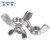 稳斯坦 304不锈钢蝶形螺母 蝶型羊角元宝螺帽 M10(1个) 似DIN315方翼手拧螺母 WY0389