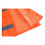稳斯坦 分体式反光环卫雨衣雨裤 4XL/190兰格条橘色套装 路政保洁施工地防汛防洪 WF012
