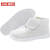 爱帝尔 防静电棉鞋 加绒保暖PVC底工作鞋 白色高帮36码 ADE-ZB-2689