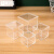 集华世 正方形塑料透明包装盒商用货品收纳展示盒【7.5*7.5*7.5cm/10个】JHS-1723