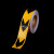 奈鑫 反光警示胶带箭头导向标反光晶格带箭头 金黄底黑标-5cm*25m