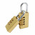 稳斯坦 黄铜密码挂锁 4轮密码(小号) 防盗挂锁拉杆箱背包锁柜门锁扣 WY0553