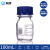 悦成 蓝盖试剂瓶GL45  GL80口 透明 棕色试剂瓶  方瓶试剂瓶 耐高温 蓝盖试剂瓶【高硼硅】 100ml 现货 