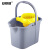 安赛瑞 手提拖把桶 颜色分区物业保洁大口径拖把拧干桶 黄色 7A01104