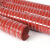 安霞红色高温风管耐300度硅胶硫化防火通风管玻璃纤维布伸缩钢丝软管 红色 定制加厚加长咨询
