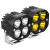 OIMG火弹射灯h4s汽车摩托车灯强光四叶草灯防水LED工作灯40W激光炮 黄光 一个