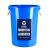 定制适用分类垃圾桶干湿垃圾塑料圆形厨房工业环卫小区物业大号收纳桶 100升绿色有盖【10只装】