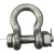 美式弓型卸扣带螺母高强度连接扣D形U型卡环卡扣锁扣起重吊装工具 弓型带螺母3.25吨
