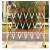 电力绝缘施工围栏玻璃钢圆管伸缩围栏可移动警示隔离带伸缩带护栏 加厚黄黑1.2*5米管式