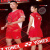 23年新款羽毛球服比赛大赛服石宇奇李诗沣团购定制 男-红色  短袖 M