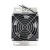 铝合金加热器PTC带风扇恒温加热器室外机柜除湿铝加热器 JRD-F50W+温控器