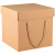 正方形礼品包装盒礼盒三层瓦楞纸盒手工礼物盒茶叶空盒牛皮纸纸盒 牛皮瓦楞天地盖盒25*25*15（5个价）