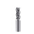 3刃60度铝用铣刀钨钢合金铝合金专用高光加长直柄立铣刀具CNC数控 8*45*D8*150L