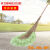 定制环卫竹扫把大号扫马路塑料丝波丝扫帚清洁户外马路扫竹笤帚 绿色塑料丝扫把 高度210cm左右