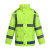 金诗洛 KY032 交通警示雨衣 值勤环卫反光安全雨衣雨裤环卫 荧光绿套装 185/3XL