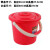 加厚耐摔红桶大容量手提塑料水桶洗衣桶泡脚钓鱼桶家用熟胶储水桶 粉色豪华桶11L30.5*27.5