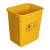 适用废弃物垃圾桶黄色无盖桶加厚塑料污物桶废物医院生活灰色小号 3L黄色无盖桶