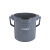 加厚加水桶保洁带刻度14升方口长嘴水桶大号小号手提塑料水桶 大号14L（灰）2个