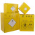 纸利器盒一次性纸质锐器盒5L废物10垃圾桶13黄色23方形箱锐器桶 普通23升 +垃圾袋+底板+封条