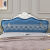 欧式床头套罩弧形凹凸通用型软包弹力防尘罩简约感 荷兰绒-米色(蕾丝款) 床头长1.2米 高60cm内