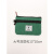 袋鼠（KANGAROO）双层拉链零钱包帆布男女学生高中生布料卡包简约迷你女放卡小钱包 咖啡色 A2双层卡包