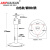 ANPHAIKAN监控摄像头支架可以吊装壁装立装万向调节海康大华摄像头通用支架高端白色款
