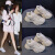 安崉断码2024ins韩版夏季新款老爹鞋女厚底学生网鞋女潮透气运动 白色 40