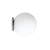 惠利得白色圆球壁灯简约现代奶油风包豪斯极简玻璃发光书房卧室床头灯具 小号直径120mm黑色灯座壁灯