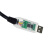 FT232RL USB转RS485 4P WE 四芯脱皮串口线DATA+ DATA GN 透明USB盒 1m