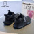 米菲（MIFFY）Miffy米菲童鞋女童鞋2024夏季新款镂空透气网面跑步鞋儿童运动鞋 经典黑（单层网面） 35码 /内长22.6cm
