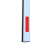 罗德力 升降道闸栏杆 铝合金八角杆挡车栅停车杆 100*45mm长度4米 红白色 带防撞胶条