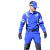 夏季应急救援服装消防抢险速干服男教官作训服套装 蓝色 上衣+裤子+帽子+腰带 XL（180/104）
