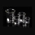 实验室玻璃器皿带刻度耐高温玻璃烧杯高硼硅透明玻璃烧杯（10个价）