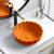 喜米橙色陶瓷盖子弹跳式面盆下水器下水软管洗手盆防堵防臭去水排水管 金色