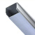 DS 铝合金方线槽 50*40mm 壁厚0.8mm 1米/根 外盖明装方形自粘地面