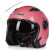 捷凯-512男女通用摩托车电动车头盔3/4双镜片安全头盔原厂 红色 XXL