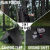 京斯坦 三合一斗篷式雨衣多功能户外成人迷彩雨披 PVC黑色牛津布  均码2.1*1.4