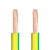明超 铜芯聚氯乙烯绝缘电线电力电缆 BVR-300/500V-1*16 黄绿色 100m