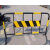 天津厂家直销专车送货黄黑铁马护栏可移动道路封闭围蔽隔离镀锌 3斤红白1*1.5（不包运损）