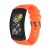 猜那适用 三星手表Gear Fit2 pro硅胶表带 R360 Fit2代条纹腕带 橙色 小号