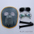 约巢新型焊工面罩牛皮电焊面罩烧焊氩弧焊脸部防护电焊眼镜量大 牛皮面罩+透明+深色眼镜+头带